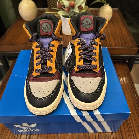 Adidas Size 5 Men Forum Mid Patchwork Nordstrom Rare New Leather Textile - Picture 3 of 14